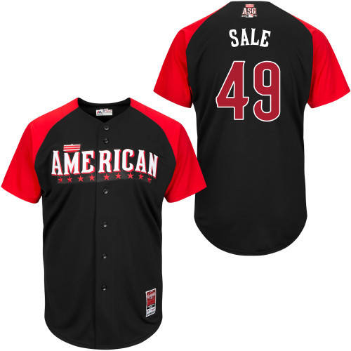 American League Authentic #49 Sale 2015 All-Star Stitched Jersey